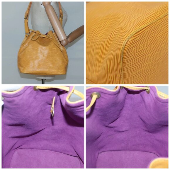 LOUIS VUITTON Epi Petit Noe Shoulder Bag Yellow - Picture 14 of 14